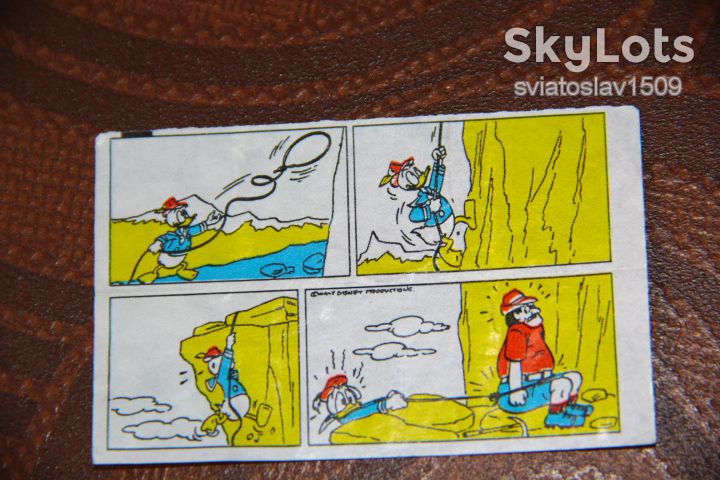 вкладыш этикетка жевательной резинки Donald      (Дональд) - фото фото фото 0