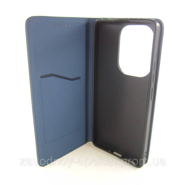 Чехол книжка Xiaomi Redmi Note 13 Pro 4G Poco M6 pro (синий) - фото фото фото 1