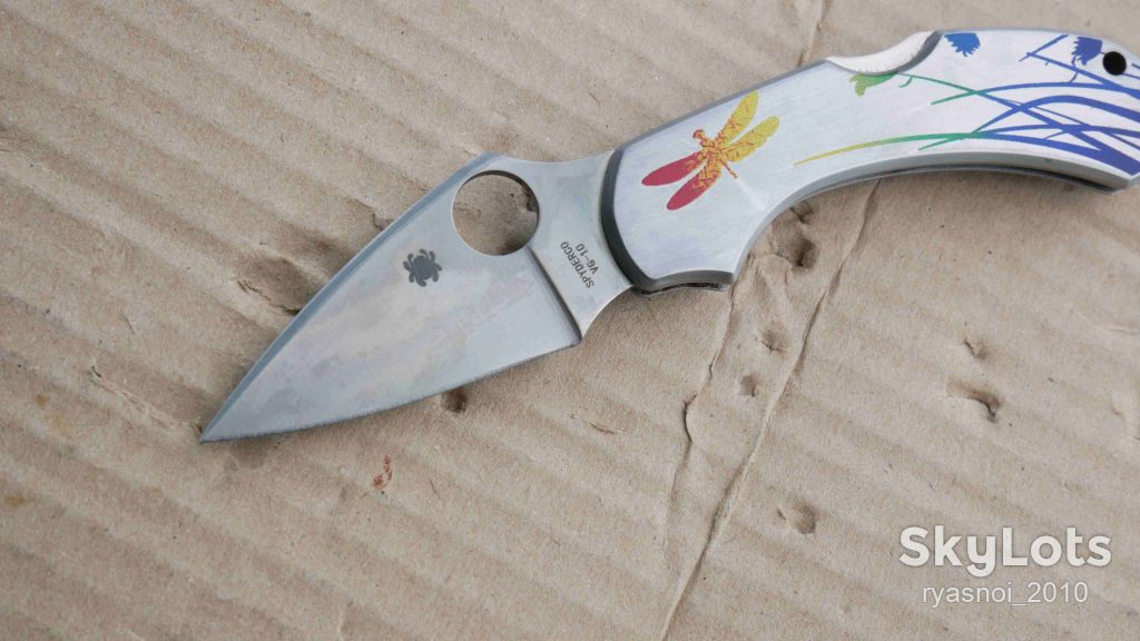 Spyder Dragonfly Tattoo Steel C28PT, 8Cr13MoV, Replica, Outdoor, EDC, Back Lock - фото фото фото 13