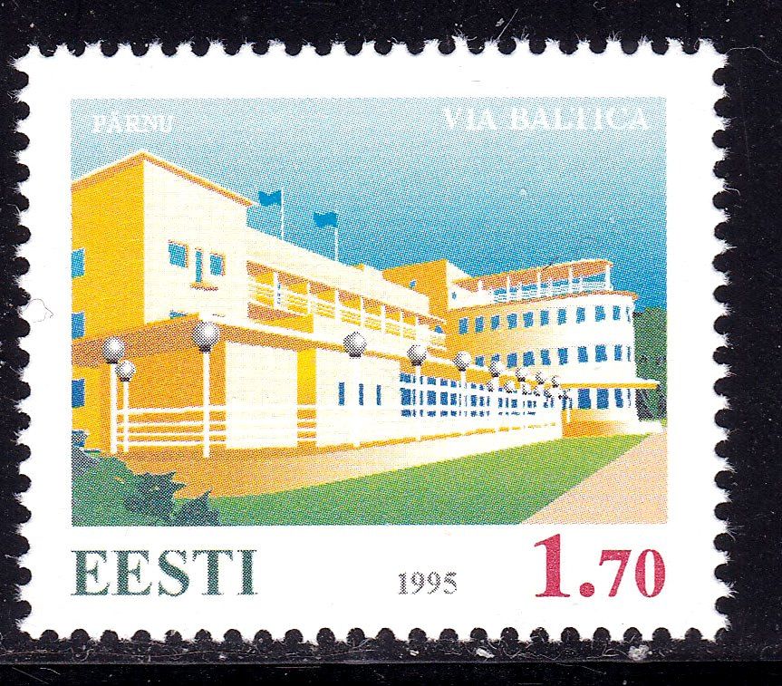 Эстония 1995 г MNH - архитектура - фото фото фото 0