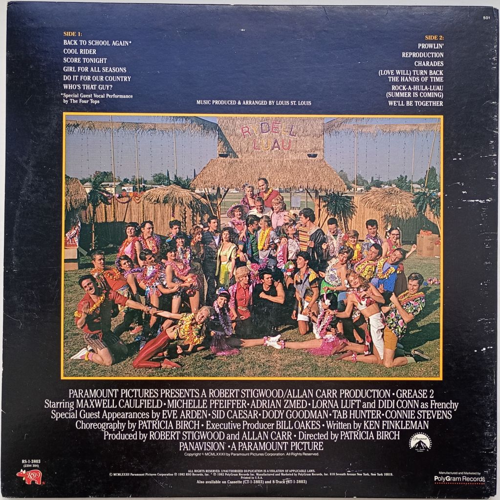 VARIOUS Grease 2  (Original Soundtrack Recording)  LP VG+/EX- - фото фото фото 2