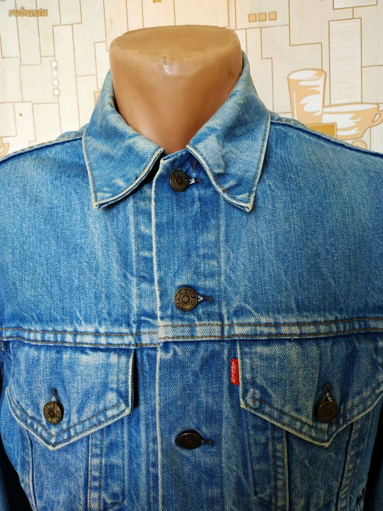 Куртка джинсова чоловіча синя LEVIS p-p S - фото фото фото 2