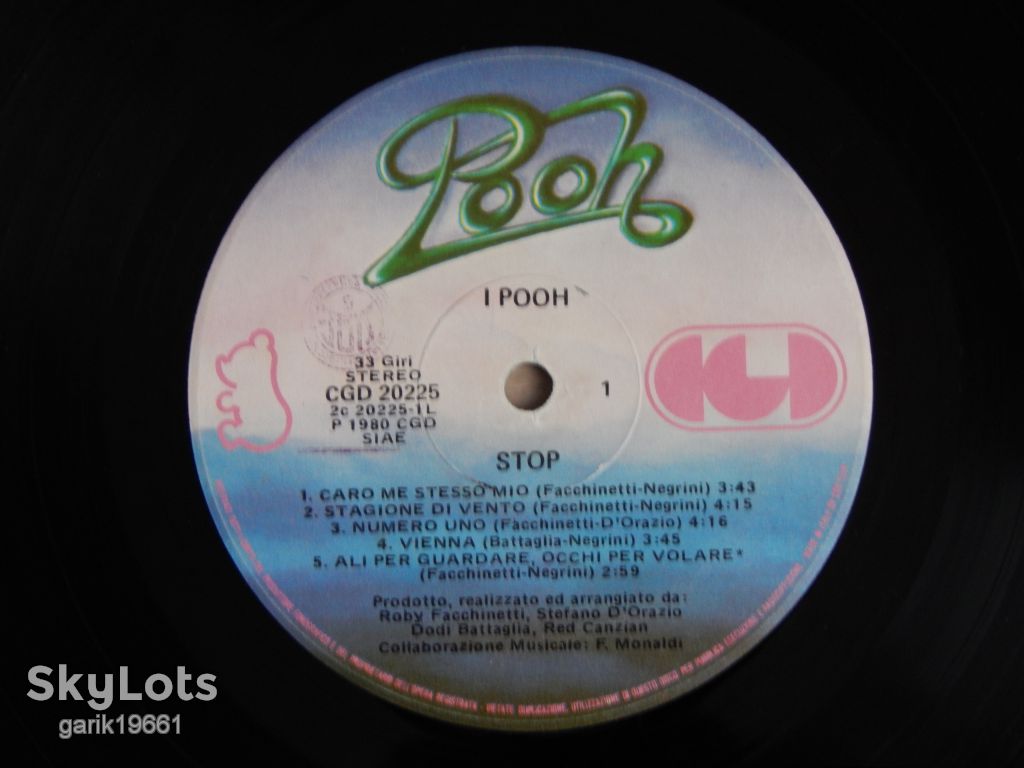 Pooh ‎– Stop    (CGD ‎– CGD 20225, Italy) EX/EX+ - фото фото фото 3