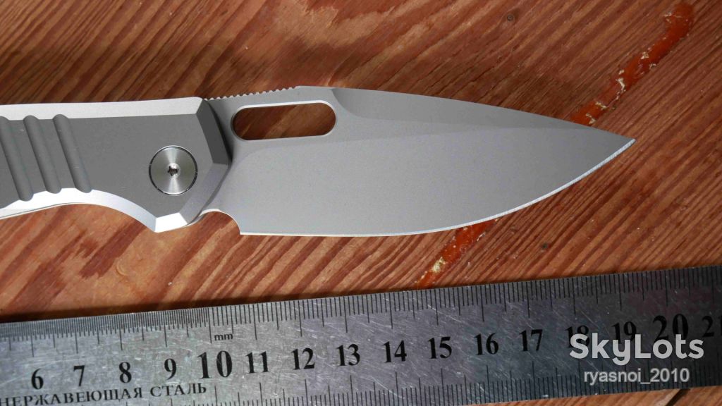TRIVISA Gecko-S, M390 Stonewash, Titanium, Ceramic Ball Bearing, EDC, Outdoor, Liner Lock - фото фото фото 3