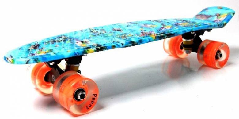Penny Board "Nemo" Светящиеся колеса. (170319936) - фото фото фото 1