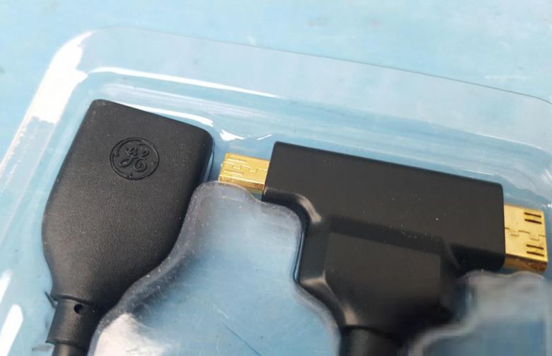 НОВИЙ АЛЕ  РОЗПАКОВАНИЙ ПЕРЕХОДНІК   GE Mini + Micro HDMI to HDMI Adapter USA поставка - фото фото фото 1