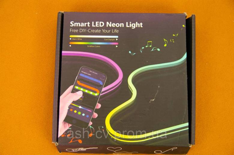 Стрічка, неон, Smart, LED, Neon, Pixel, RGB, USB, з мікрофоном, світломузика, 1 метр - фото фото фото 7