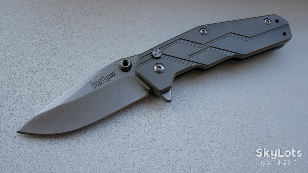 Kersh Dimension®  3810, 8Cr13MoV Stonewash, Titanium, OEM, SpeedSafe® Assisted Opening, EDC - фото фото фото 12