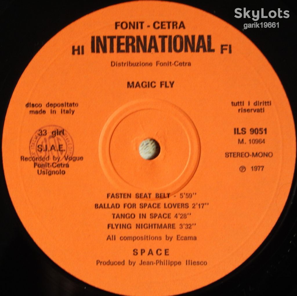 Space – Magic Fly  (Fonit Cetra International – ILS 9051, Italy) EX+/EX+ - фото фото фото 2