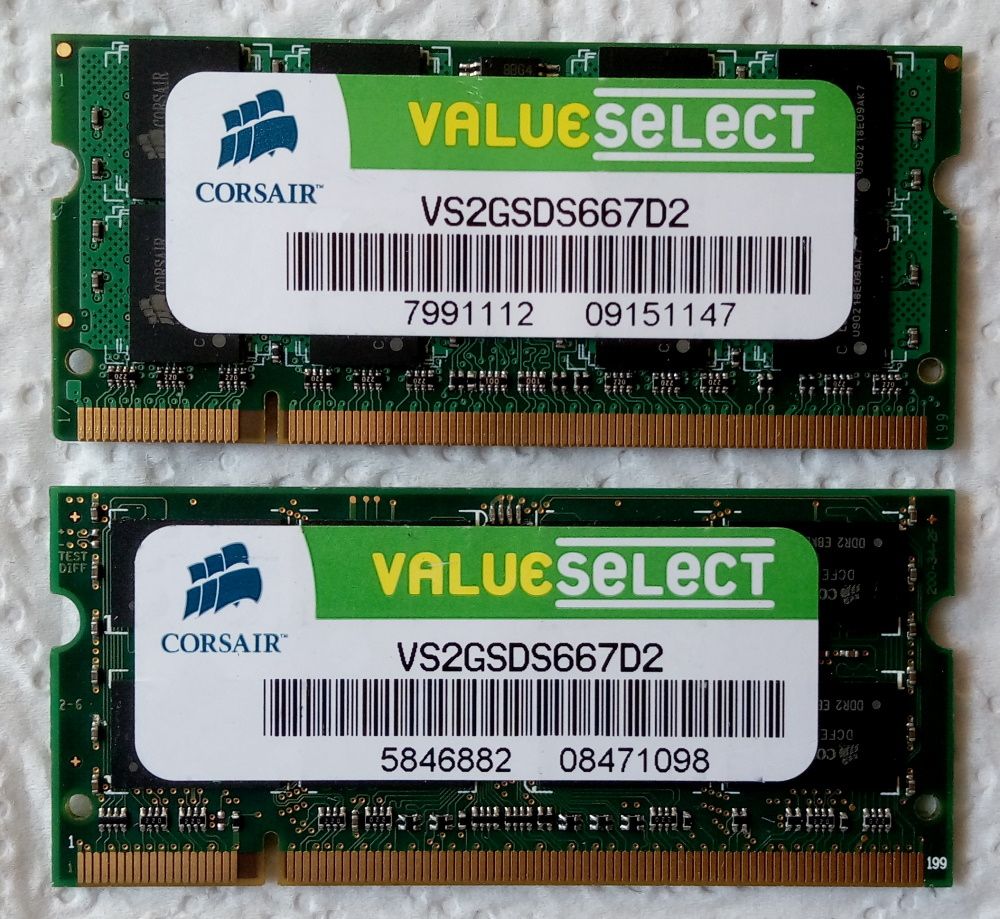 память 2x2 Gb РС2-5300s SO-DIMM Corsair - фото фото фото 0