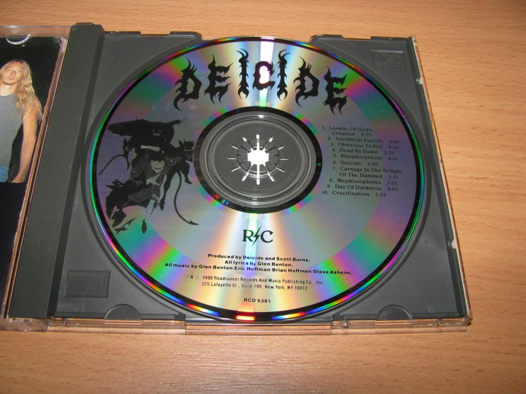 DEICIDE - Deicide S/T    (1990 Roadracer 1st press,USA) - фото фото фото 2