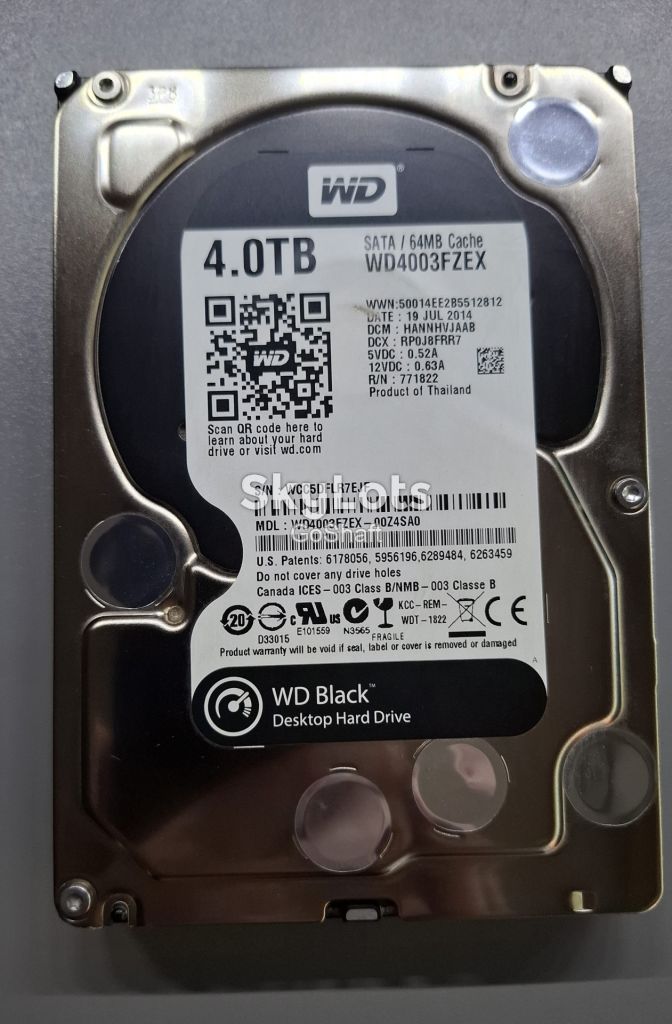 Жорсткий диск Western Digital 4Tb SATA WD4003FZEX - фото фото фото 0