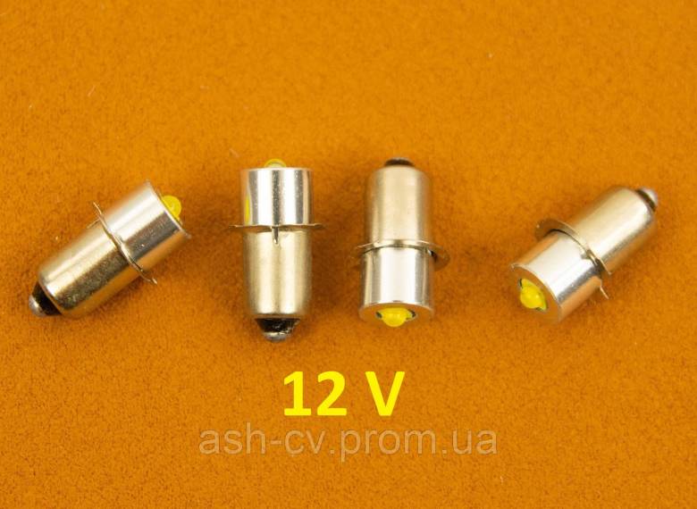 Лампочка, для, ліхтарика, 12V, LED, P13.5, P13.5S, PR2, світлодіодна, Maglite, 1шт - фото фото фото 0