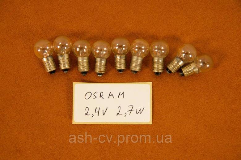 Лампочка, для, ліхтарика, вело, фари, OSRAM, 2.4V, 2.7W - фото фото фото 0