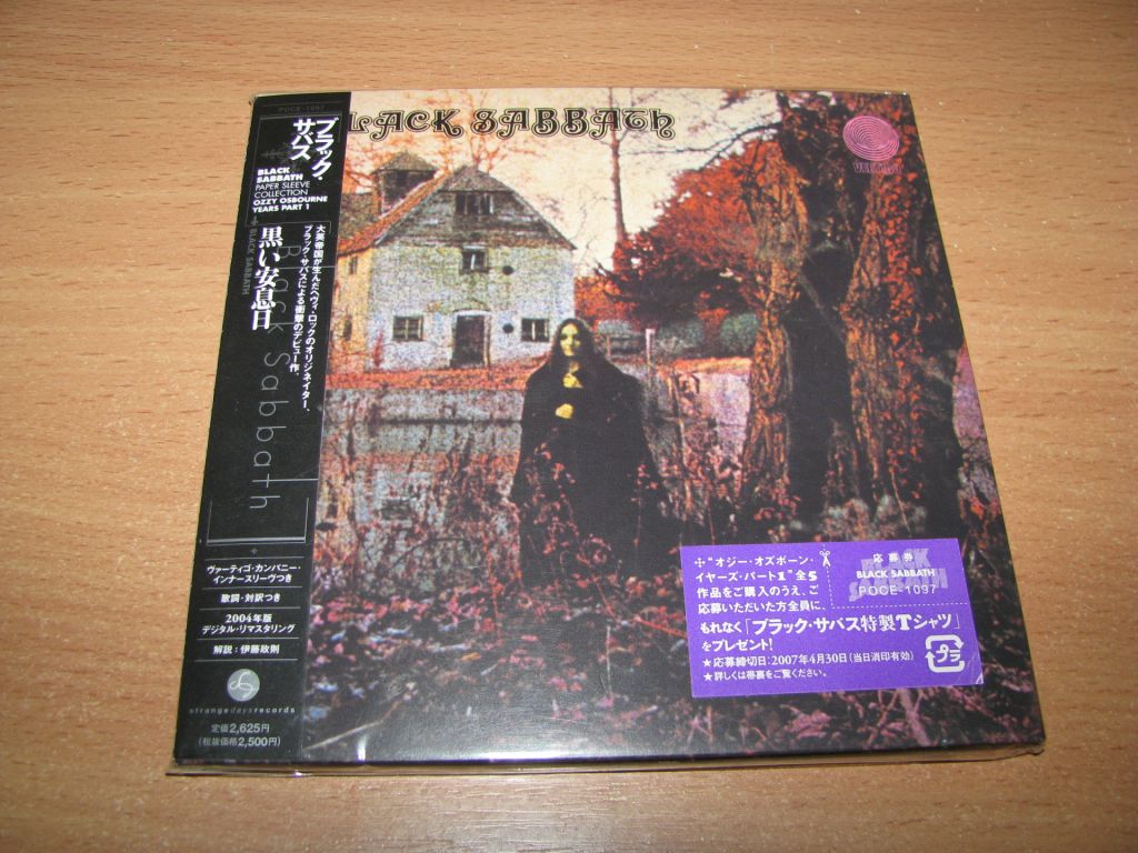 BLACK SABBATH - Black Sabbath  (2007 Vertigo MINI LP CD, Japan)  Ozzy - фото фото фото 0