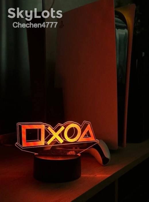 Настільний світильник із 3D-логотипом «PlayStation» - фото фото фото 2