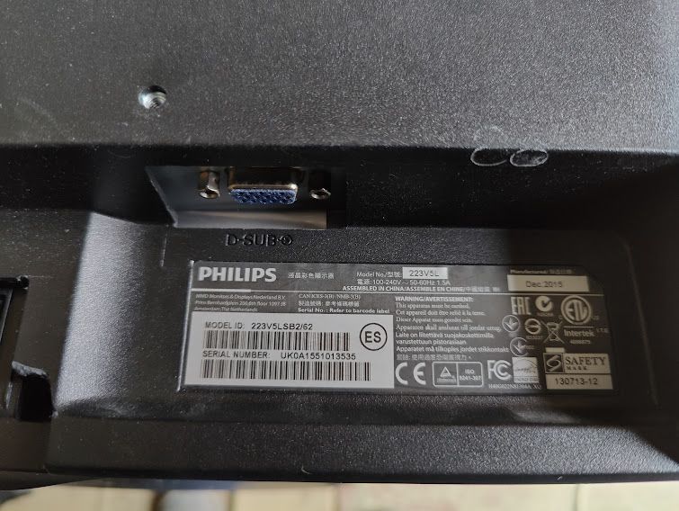 Широкоформатный LED монитор 22 дюйма Philips 223V5L 223V5LSB2/62 № 24051113 - фото фото фото 4