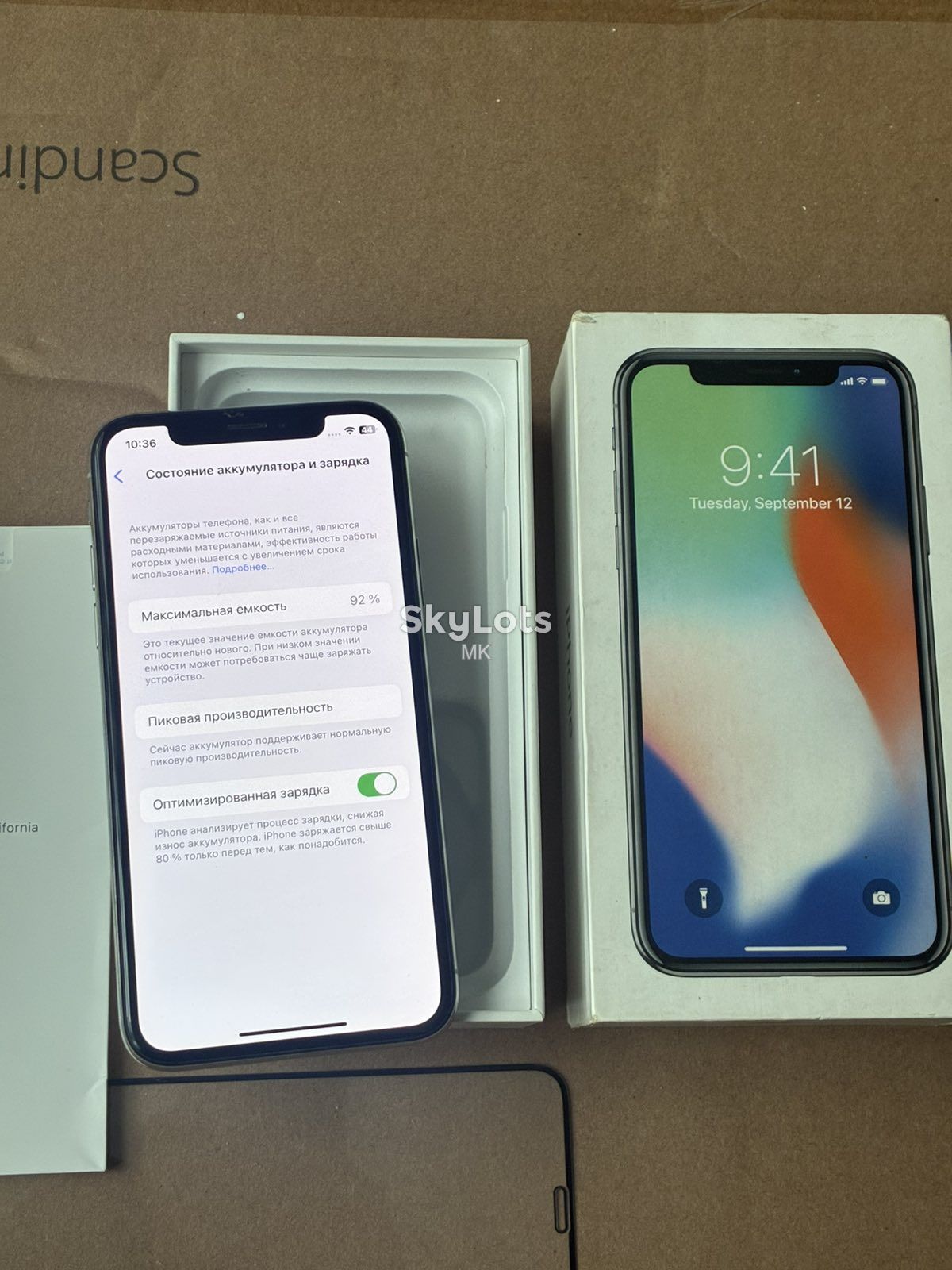 Apple iPhone X 64Gb Neverlock   Аккумулятор 92% - фото фото фото 7