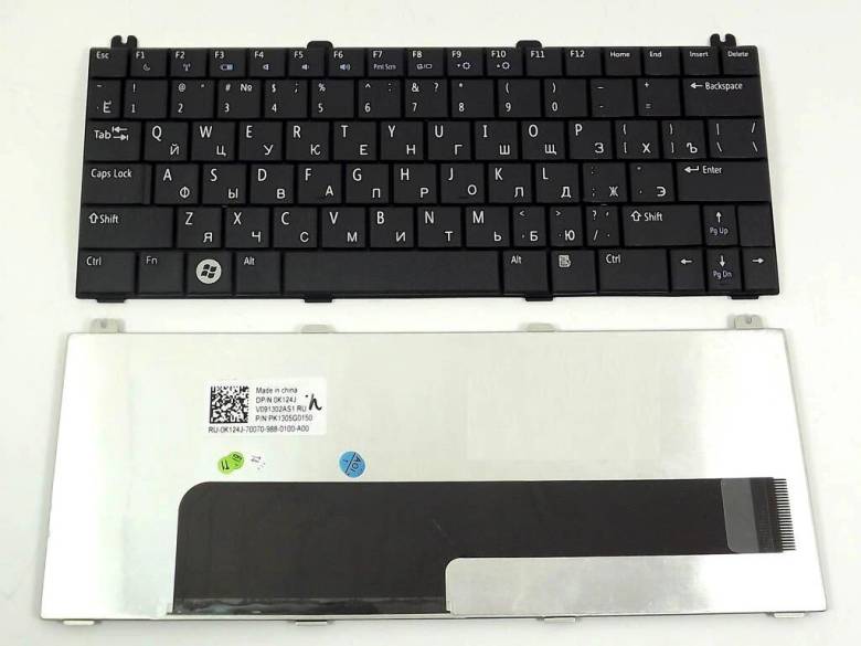 Клавиатура для DELL Inspiron MINI 1210 (RU Black). - фото фото фото 0