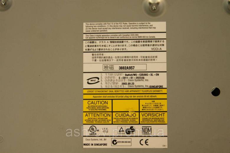 Комутатор, маршрутизатор, Cisco, Catalyst, 3500, WS-C3508G-XL-EN - фото фото фото 1