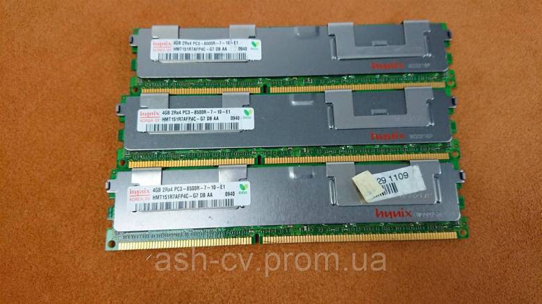 Оперативна пам&amp;#039;ять, для серверів, Hynix, PC3-8500R-7-10-E1, DDR3, 4Gb - фото фото фото 3
