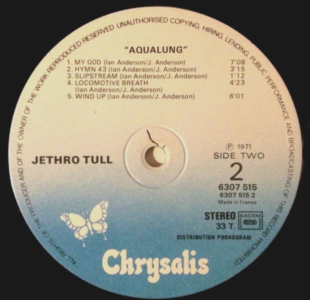 Jethro Tull - Aqualang - 1971.  (LP). 12. Vinyl. Пластинка. France. - фото фото фото 4