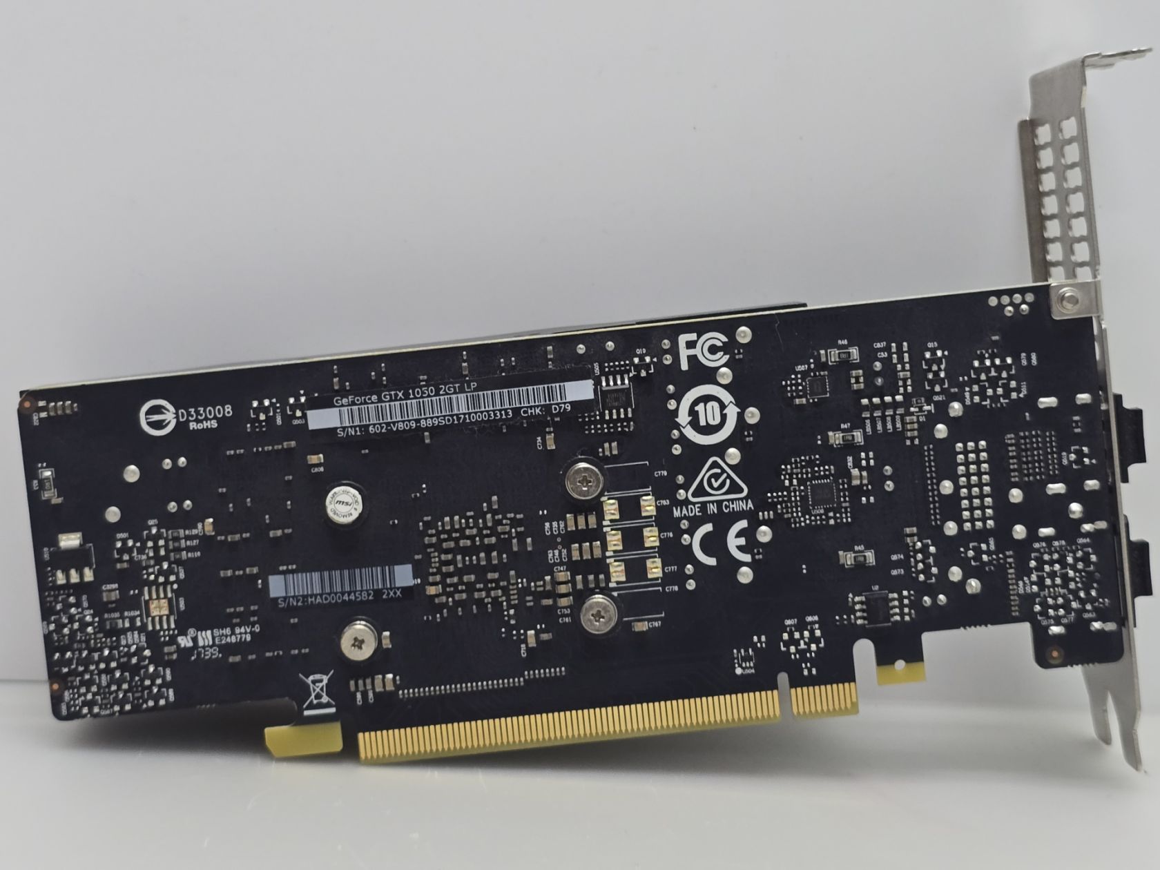 Відеокарта MSI GeForce GTX 1050 2 GB  (GDDR5,128 Bit, HDMI, PCI-Ex, Б/у) - фото фото фото 4