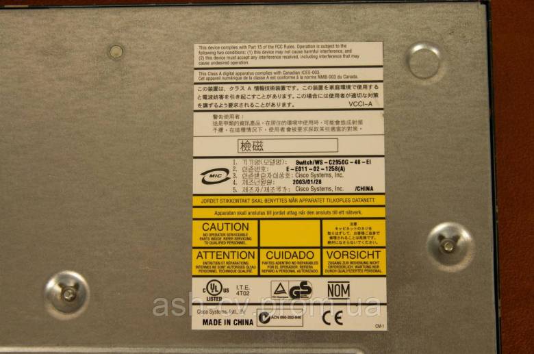 Комутатор Cisco Catalyst 2950 (WS-C2950G-48-Ei) 2 - фото фото фото 3