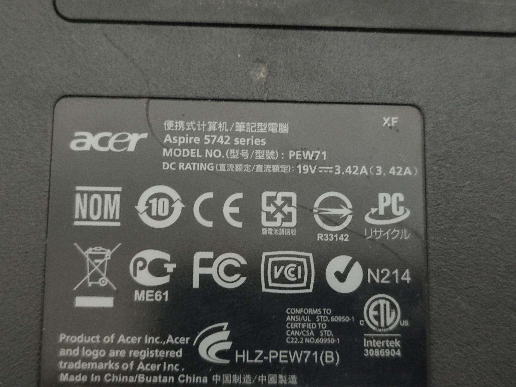 Розбір Acer Aspire 5742 не робочий - фото фото фото 2