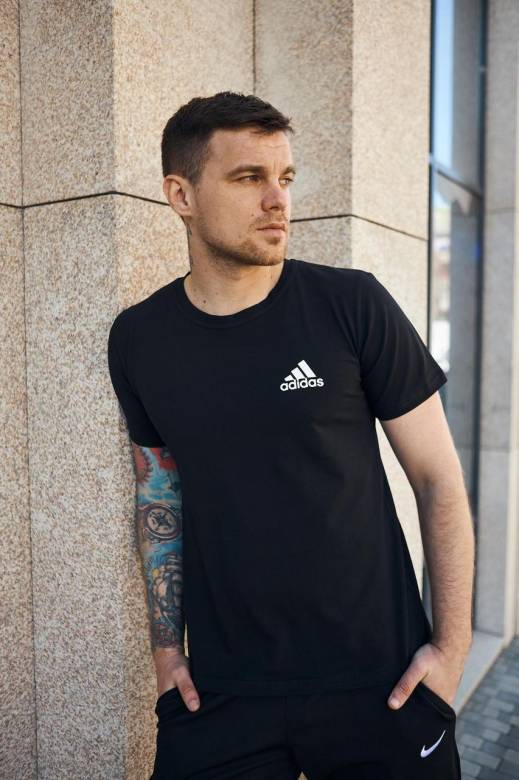Футболка Adidas черная - фото фото фото 3