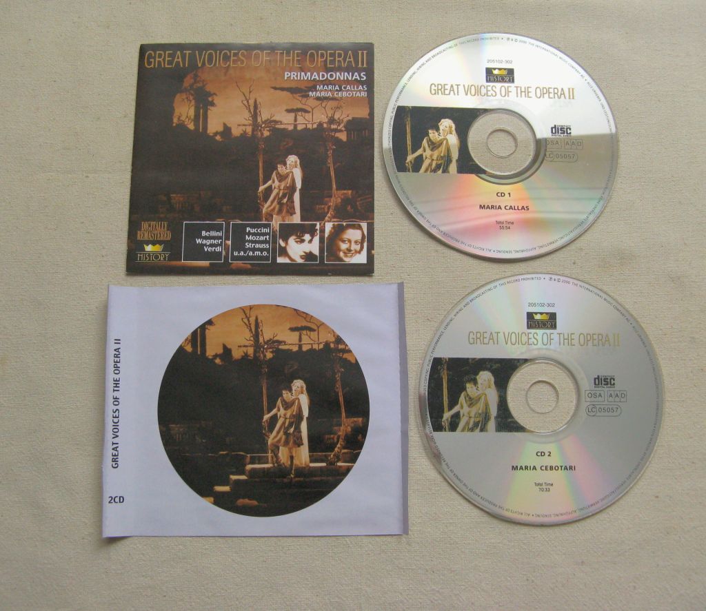 CD Классика. Great Voices Of The Opera II Primadonnas. 2CD. 2000. - фото фото фото 1