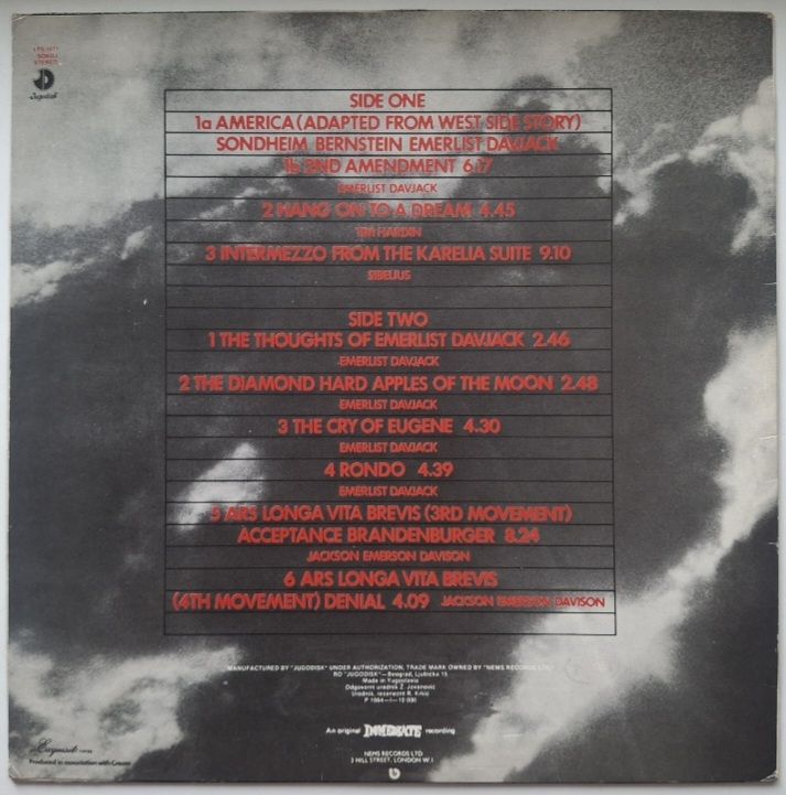 The Nice - Greatest Hits - 1968-71.   (LP). 12. Vinyl. Пластинка. Yugoslavia. - фото фото фото 1