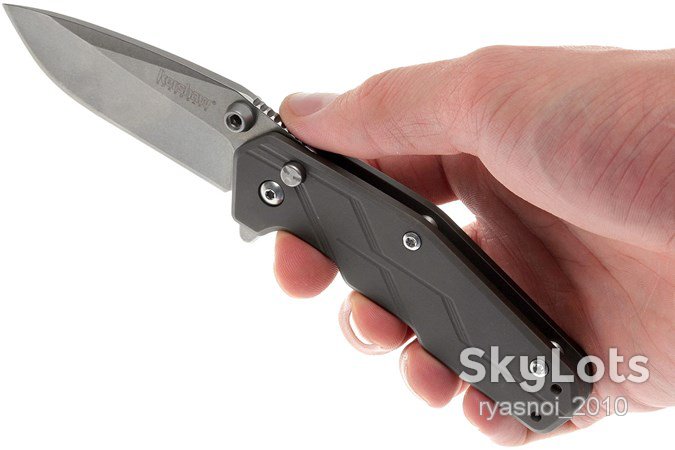 Kersh Dimension®  3810, 8Cr13MoV Stonewash, Titanium, OEM, SpeedSafe® Assisted Opening, EDC - фото фото фото 4