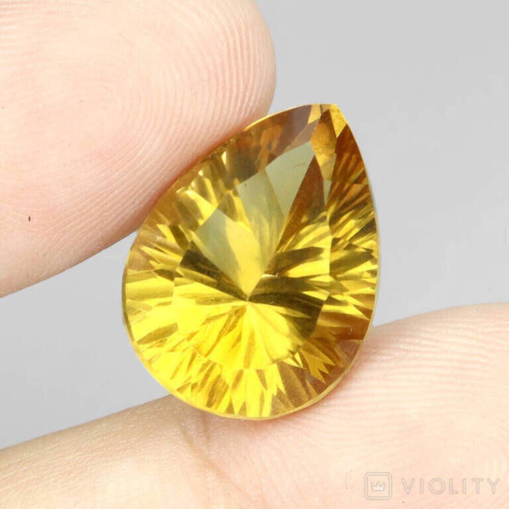 11.85ct Натуральный Цитрин. - фото фото фото 1