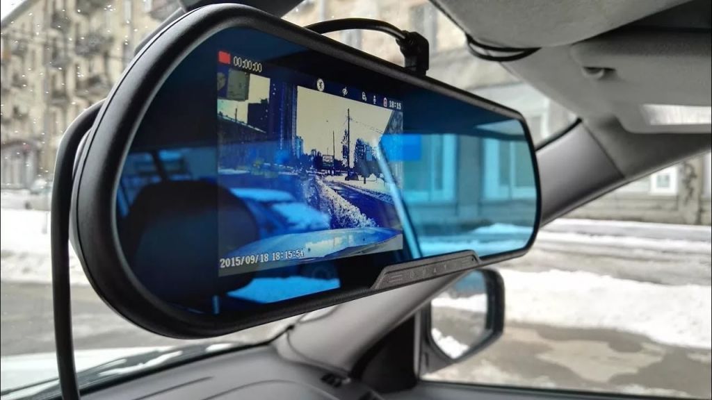 Автомобильное зеркало видеорегистратор  на 2 камеры VEHICLE BLACKBOX DVR 1080p - фото фото фото 4