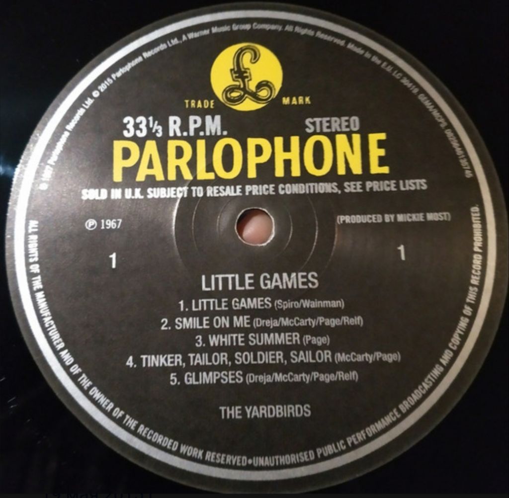 The Yardbirds - Little Games - 1967.  (LP). 12. Vinyl. Пластинка. Europe. S/S - фото фото фото 2