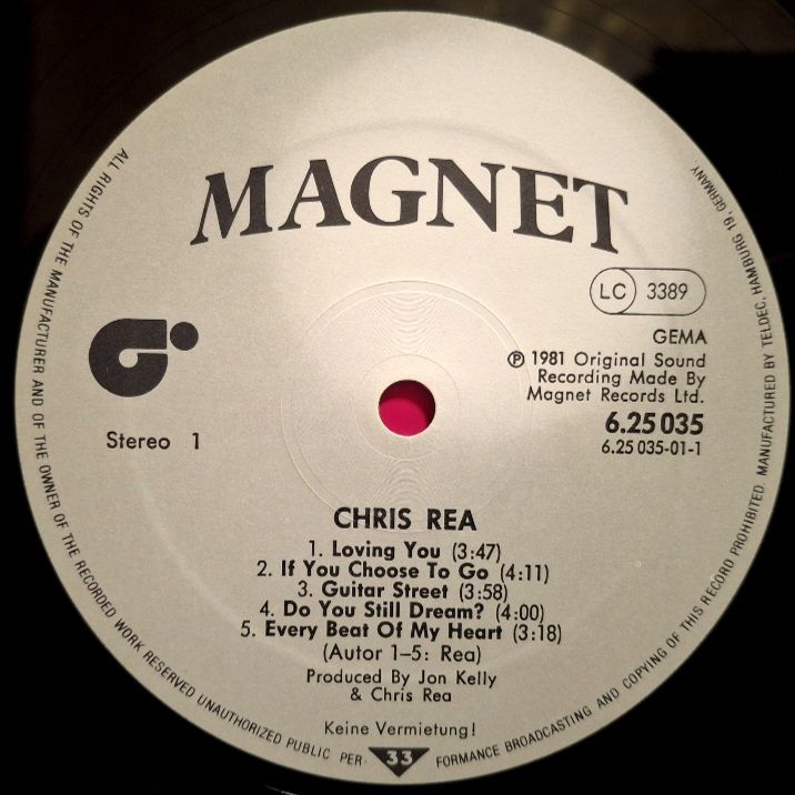 Chris Rea - Chris Rea - 1985.  (LP). 12. Vinyl. Пластинка. Germany. - фото фото фото 4