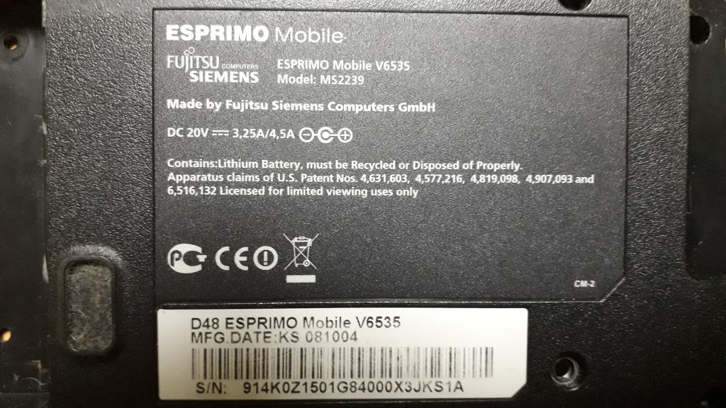Піддон ноутбука  Fujitsu sIEMENS V6535 - фото фото фото 2