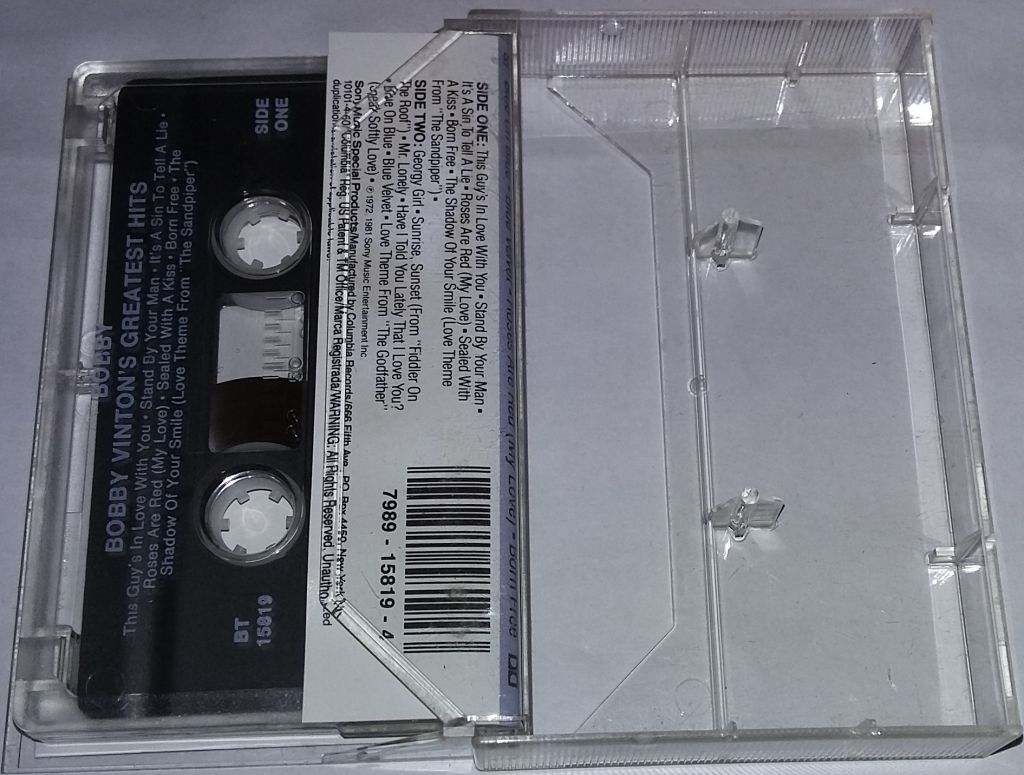 BOBBY VINTON Bobby Vinton's Greatest Hits. Cassette  (US) - фото фото фото 1