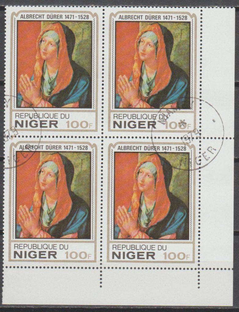 Нигер 1979 Дюрер живопись кварт - фото фото фото 0