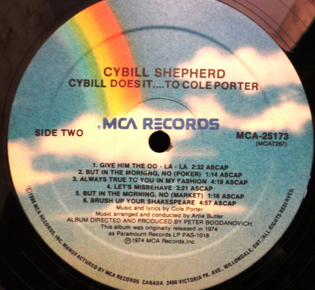 Cybill Shepherd ‎– Cybill Does It... ...To Cole Porter NM+/Mint - фото фото фото 2