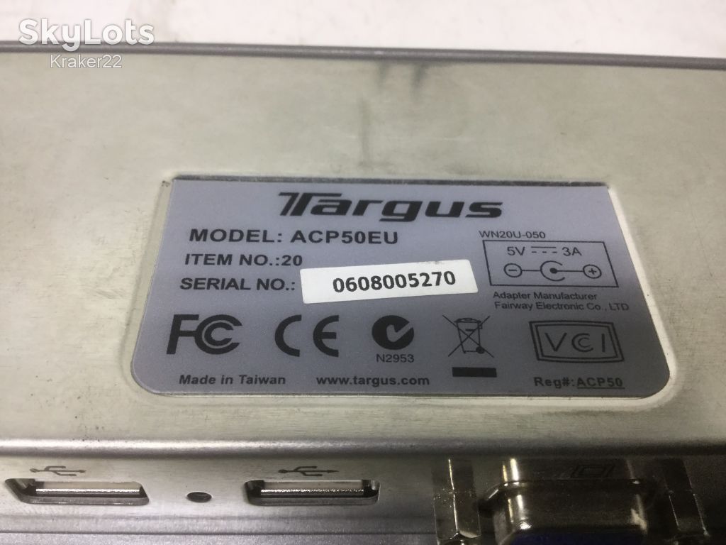 Док-станція для ноутбука універсальна з відеовиходом Targus ACP50EU  (8006-154) - фото фото фото 3