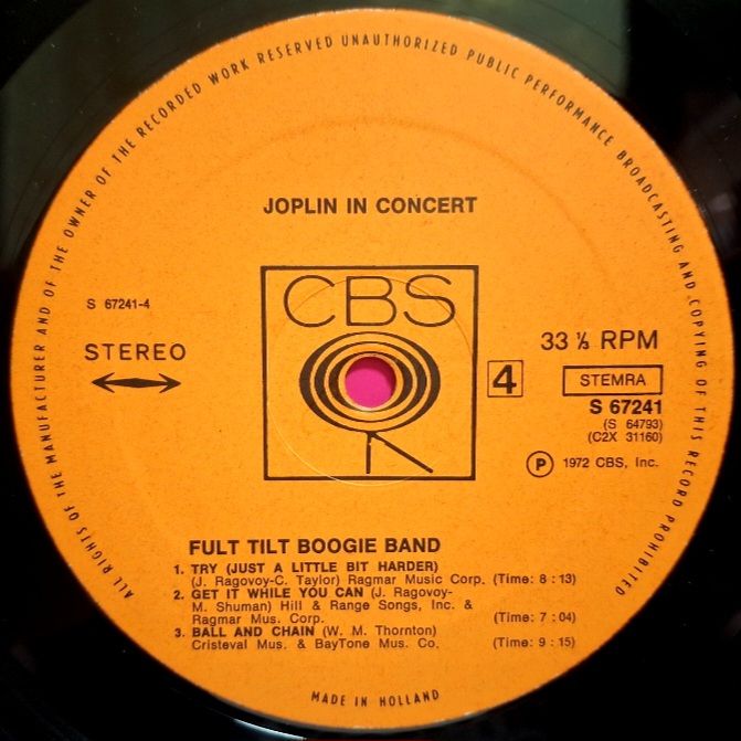 Janis Joplin - In Concert - 1968-70.  (2LP). 12. Vinyl. Пластинки. Holland. - фото фото фото 6
