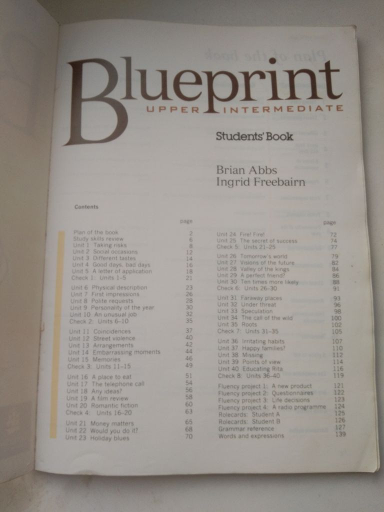 Учебник Английский язык Blueprint upper intermediate students book - фото фото фото 1