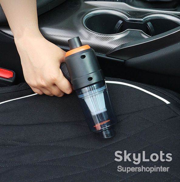 Автомобильный портативный беспроводной аккумуляторный пылесос 2 in1 Vacuum cleaner ЧЕРНЫЙ LY-597 - фото фото фото 8
