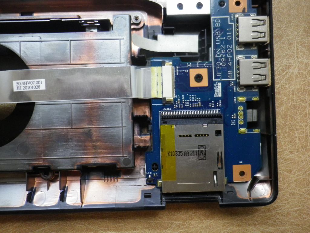 Б/У Корпус низ без сервісних кришок на packard bell LM81 - фото фото фото 5