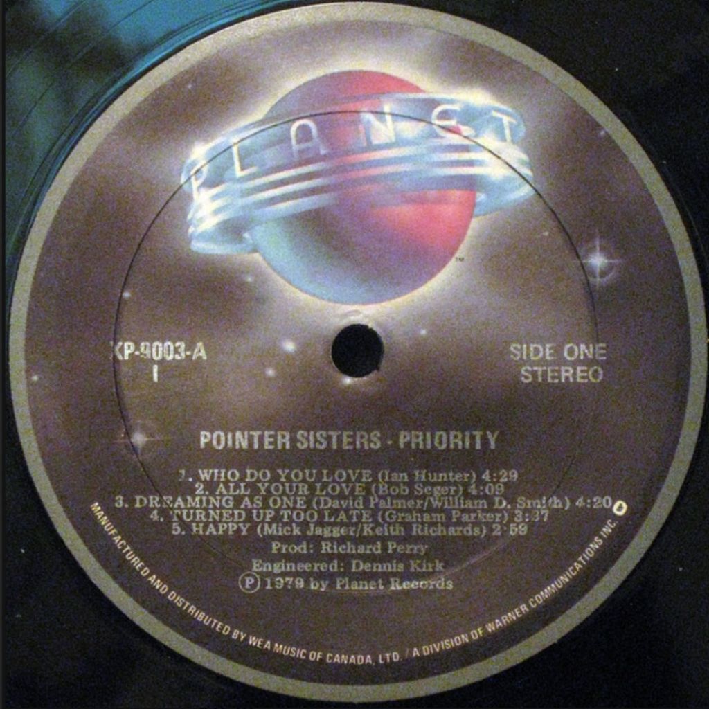 Pointer Sisters - Priority - 1979.   (LP). 12. Vinyl. Пластинка. Canada - фото фото фото 2
