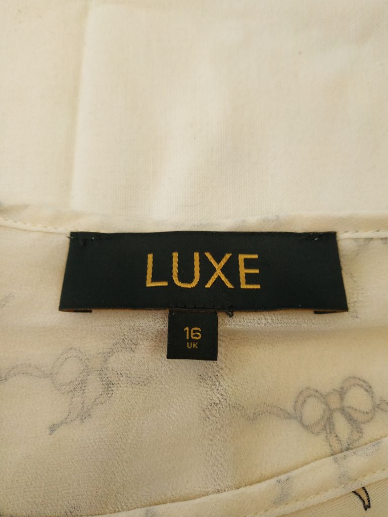 Блуза шифонова світла LUXE р-р 16 - фото фото фото 4