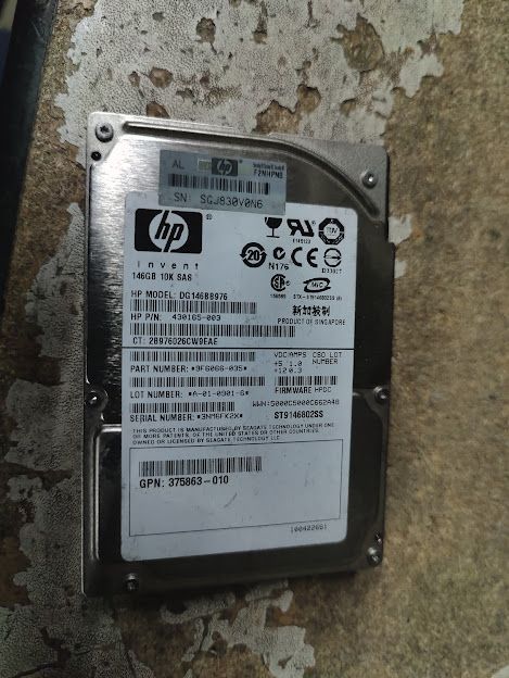 Жесткий диск Винчестер HDD 146 Gb / Гб HP DG146BB976 2.5" SAS № 242911304 - фото фото фото 0