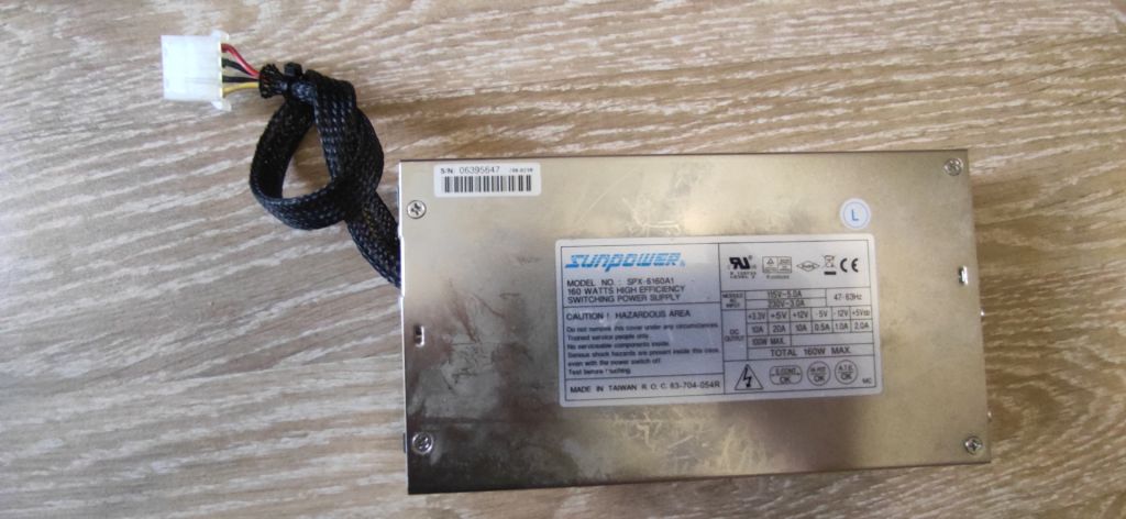Блок питания Sunpower SPX-6160A1 ATX 1U AC-DC 160Watt Power Supply - фото фото фото 1